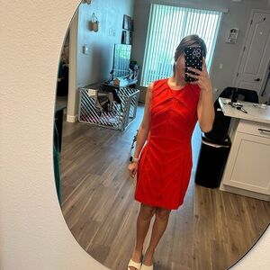 Calvin Klein Vibrant Red Mini Dress